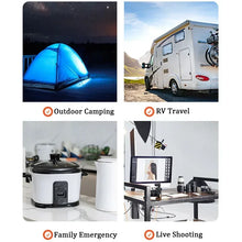 Load image into Gallery viewer, 220V 300W Portable Outdoor Camping Power Bank LED Display Home Emergency Charging Backup Lifepo4 Power System Charging Generator
