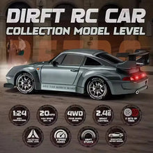 Load image into Gallery viewer, 4WD RC Drift Car With LED Light 2.4G Radio 20KM/h High Speed Remote Control Racing Cars Vehicle Model Toy Gift for Boy Girl Kid
