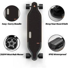 Load image into Gallery viewer, Easy Carry Handle Design Electric Skateboard Trucks V5 Electric Skateboard With Remote Smooth Braking Top Speed of 29 Mph Deck
