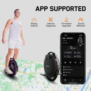 Original INMOTION V8S Electric Unicycle 72V 728Wh Battery 1000W Motor 35km/h Speed 70KM Range Smart EUC Balance E-wheel