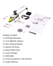 Load image into Gallery viewer, Wltoys XK K110 6CH 3D 6G System Remote Control Brushless RC Helicopter BNF without Transmitter  K100/K120/K123 /K124
