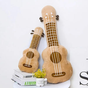 37/60cm Soft PP Cotton Stuffed Guitar Plush Toys Musical Instruments Cushions Creative Dolls Sleeping Pillows Free Shipping