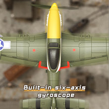 Load image into Gallery viewer, New P51 Mustang rc Plane 2.4G 4CH 6 Axis 410MM Wingspan Foam Fighter One Key Aerobatic RTF Aircraft Glider Toys Gifts for child
