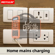 Load image into Gallery viewer, 220V 400W Portable LiFePO4 Power Station 60000mAh Solar Generator USB AC DC Emergency External Spare Battery For Outdoor Camping
