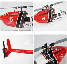 Load image into Gallery viewer, FLYWING Bell 206 V3 Scale Helicopter  6CH GPS Positioning and Long Endurance 1:16 RC Aircraft with H1 rc heli Hobby for Adults
