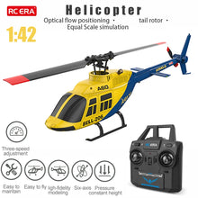Load image into Gallery viewer, RC ERA A60 Rc Plane Helicopter 2.4G 6-Aixs Gyroscope 6ch Altitude Hold Optical Flow Bell 206 Mini Remote Control Helicopter Toys
