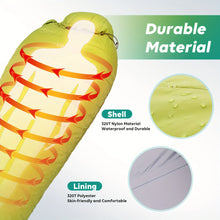 Load image into Gallery viewer, Winter White Goose Down Mummy Camping Sleeping Bag Cold Winter Ultralight Baffle Design Outdoor Camping Down Splicing FP800
