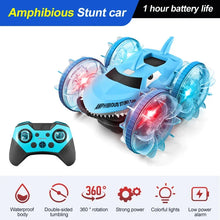 Load image into Gallery viewer, Rc Car Amphibious Vehicle Gesture Sensing Double-Sided Stunt Shark Amphibious Remote Control Cars with Light Toys for Boys Gifts
