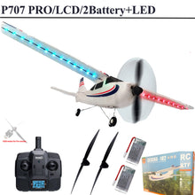 Load image into Gallery viewer, Parkten RC Airplane P707G PRO LCD Version 2.4G 3D/6G With Gyro 3Ch Fixed Wing Plane Outdoor Toys Drone RTF CESSNA 182 Glider
