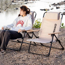 Load image into Gallery viewer, KRC CAMP Angle Adjustable Camping Chair with Detachable Pillows,long Camping Chair Fishing Chair Folding

