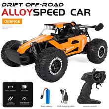 Load image into Gallery viewer, 1:16 RC Car Alloy High-speed 20KM/h Climbing Off-road 2.4G rock
