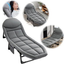 Load image into Gallery viewer, Portable Camping Cot Folding Sleeping Bed Outdoor Bed Comfortable Sleeping Cot Outdoor Indoor Camping Cot Adjustble Sleeping Bed
