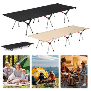 Foldable Camping Cot Portable Folding Lunch Break Bed Comfortable Sleeping Cots Ultralight Outdoor Bed for Adults Kids Travel RV