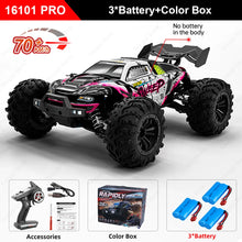 Load image into Gallery viewer, Teeggi 16103 PRO 4WD 70KM/H RC Off-Road Car 1:16 High Speed RC Car With LED Light Drift Monster Truck Toy For Kid Gifts
