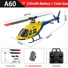 Load image into Gallery viewer, RC ERA A60 Rc Plane Helicopter 2.4G 6-Aixs Gyroscope 6ch Altitude Hold Optical Flow Bell 206 Mini Remote Control Helicopter Toys
