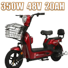 Load image into Gallery viewer, E Bike 350W Brushless Motor 36V20AH Removable Battery Aldult City Trip Electric Bicycle 14 in Tire Urban Commuting Electric Bike
