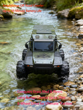 Load image into Gallery viewer, 8-Wheel All-Terrain RC Monster Truck | 70m Range | Drives on Land &amp; Water | 50 Min Play | Amphibious Off-Road Crawler
