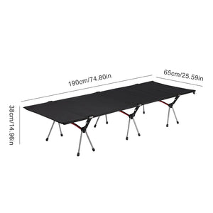 Foldable Camping Cot Portable Folding Lunch Break Bed Comfortable Sleeping Cots Ultralight Outdoor Bed for Adults Kids Travel RV