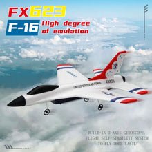 Load image into Gallery viewer, New Fx623/F16 RC Airplane Two Channel 2.4G Fighter Fixed Wing Foam Aircraft Model Glider Remote Control Aircraft Children Toy
