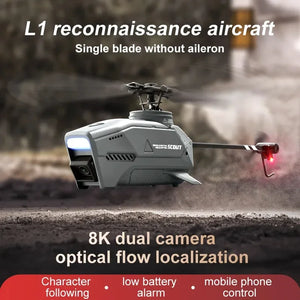 Dual Camera Remote Control Helicopter 2.4ghz 4ch Electronic Gyroscope