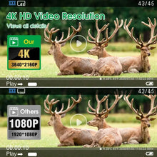 Load image into Gallery viewer, Outdoor Trail Camera 50MP 4K HD Night Vision Trap Game Infrared Induction Triggered Photo Video Waterpoof Wildlife Scouting Cam
