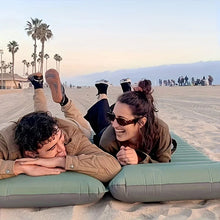 Load image into Gallery viewer, Inflatable Mattress with Pillow, Sleeping Pad, Splicing, Built-in Pump, Air Cushion, Ultralight, Thicken, Outdoor, Camping, Trav
