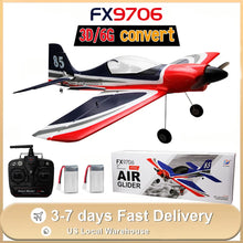 Load image into Gallery viewer, 5CH FX9706 RC Plane 580MM Fixed Wing Glider 3D/6G Remote Control Aircraft 2.4G Brushless Motor Fighter Model Toys for Children
