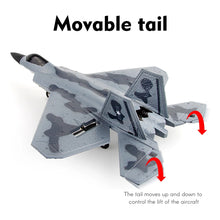 Load image into Gallery viewer, FX922 RC Plane 2.4G 2CH/4CH Remote Control Airplane F-22 Raptor Fighter EPP Foam Glider Aircraft Toys for Boys
