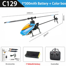 Load image into Gallery viewer, RC ERA C129/C129V2 RTF RC Helicopter 2.4GHz 6-Axis Gyroscope One-Click 3D Flip Remote Control Aircraft Adult RC Airplane
