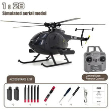 Load image into Gallery viewer, In Stock Rc Era New 1:28 C189 Bird Rc Helicopter Tusk Md500 Dual Brushless Simulation Model 6-axis Gyro Simulation Model Toys
