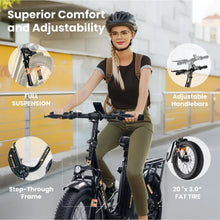 Load image into Gallery viewer, Electric Bike for Adults,1000W Peak Motor Ebike with 48V 15.6Ah Removable Battery up to 75+Miles 20MPH Commuter Electric Bicycle
