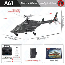 Load image into Gallery viewer, A61 RC Helicopter 2.4G 6-Aixs Gyroscope 4CH Altitude Hold Optical Flow Remote Control Helicopter Toys For Kid Adult
