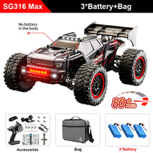 Load image into Gallery viewer, ZLL SG316 MAX 1:16 High Speed Drift Racing Car 80KM/H Brushless Motor 4WD RC Off Road Car Monster Trucks Toys for For Kids Gifts
