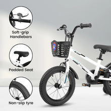 Load image into Gallery viewer, Bicycle,Kids Bike 16 inch for Boys &amp; Girls with Training Wheels, Freestyle Kids' Bicycle with Bell,Basket and fender.
