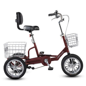 New Elderly Pedal Human Tricycle Elderly Pedal Small Adult Cargo Four-wheel Bicycle