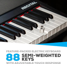 Load image into Gallery viewer, Recital – 88 Key Digital Piano Keyboard with Semi Weighted Keys, 2x20W Speakers, 5 Voices,
