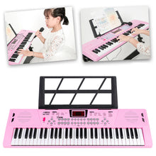 Load image into Gallery viewer, 61 Keys Piano Musical Keyboard with Built-In Dual Speakers Kids Piano Electronic Keyboard Synthesizer Instrument Educational Toy
