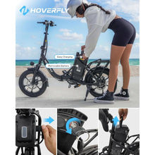 Load image into Gallery viewer, Folding Electric Bike, 25 Miles (Pedal-Assist) by 280.8Wh Battery, Max Speed 15.5Mph Power by Peak 500W
