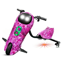 Load image into Gallery viewer, Electric Drift Scooter 3 Wheel Kids 360 Electric Drifting Scooter with Seat
