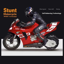 Load image into Gallery viewer, RC Motorcycle Rc Cars Self-stable Balance Standing on One Wheel Competitive Racing Drift Stunt Electric Motorcycle for Kids
