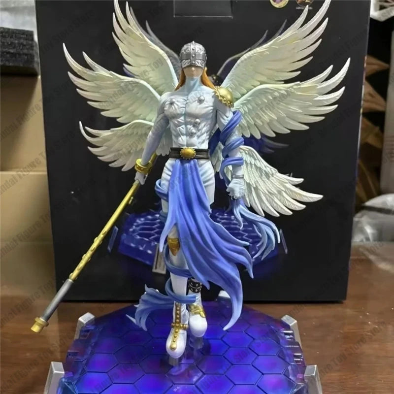 Angemon LED Action Figurines PVC Statue Model Collection Doll Toys Chi ...