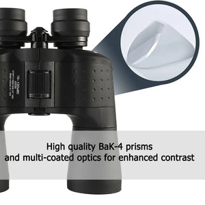 ZIYOUHU-Long Range Binocular Telescope HD120 Times High MagnificationSpyglass for Hunting Camping ProfessionalZoom Zoom10-120X80