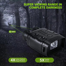 Load image into Gallery viewer, Binoculars Night Vision Device 1080P HD 850nm Infrared 5X Digital  Zoom Telescope Goggles Outdoor Hunting Camping Full Dark 300m
