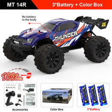 Load image into Gallery viewer, Teeggi 1:14 High Speed Rc Off-road Car 4WD 100KM/H Brushless motor 3S Remote Control Drift Racing Cars Toys For Childrens Gift
