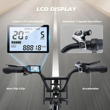 Load image into Gallery viewer, Electric Bike for Adults,750W Peak 20 mph Cargo Ebike Adult Electric Bicycles 55 miles Range E bike,48V 10.4Ah Removable Battery
