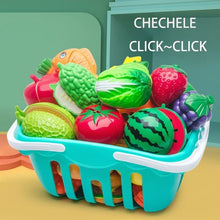 Load image into Gallery viewer, Educational Toy Plastic Kitchen Toy Set Cut Fruit and Vegetable
