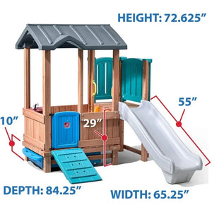 Step2 Woodland Adventure Playhouse & Slide for Kids