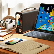 Load image into Gallery viewer, 220V 300W Portable Outdoor Camping Power Bank Lifepo4 Power System Charging Generator LED Display Home Emergency Charging Backup
