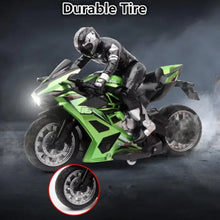 Load image into Gallery viewer, High Speed Remote Control RC Stunt Motorbike 360 degree Rotation drift Car 60mins Drive Racing Motorbike RC Motorcycle Toy model
