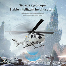 Load image into Gallery viewer, C186 RC Helicopter 2.4G 4CH BO105 Plane 4 Propellers 6 Axis Electronic Gyroscope for Stabilization Remote Control Airplane Toys
